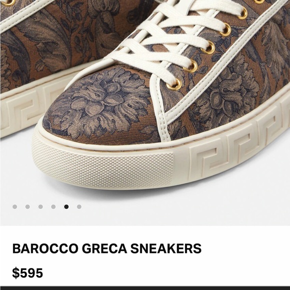 Versace Men's Barocco Greca Sneakers - Picture 11 of 11